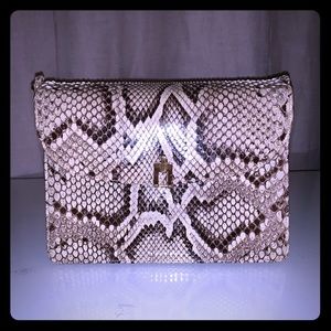 Snake skin handbag